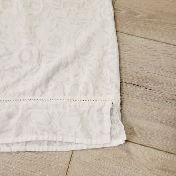 Victoria's Secret White X-Small Long Sleeve Boho Floral Print Swim Cover Up - Picture 2 of 5